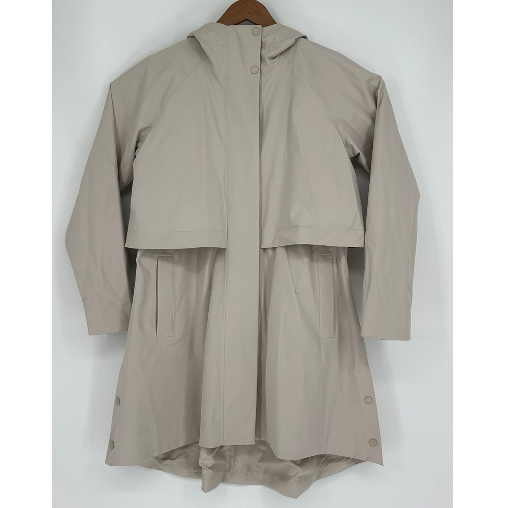 Athleta Edgewater Rainout Parka Hooded Rain Jacket Coat Small B8